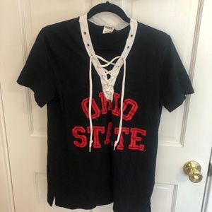 Ohio State Lace Up shirt